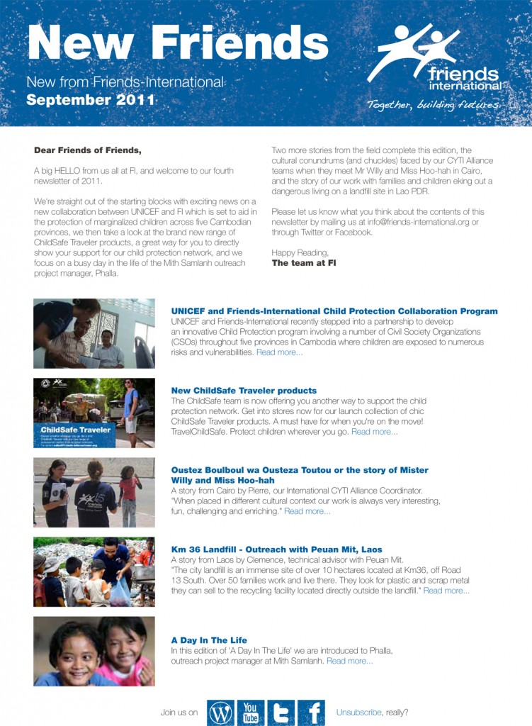 FI New Friends Newsletter