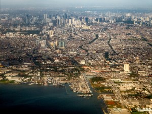 Jakarta from the sky