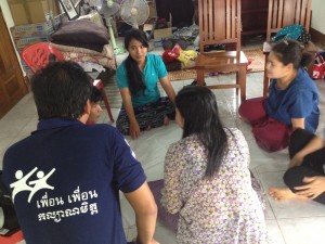 Vuthy from Friends Thailand facilitating